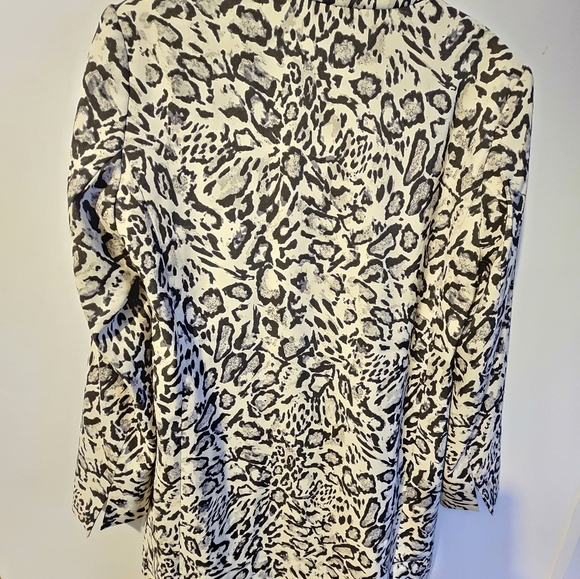 Dennis Basso leopard print coat, sz xs - Picture 8 of 8